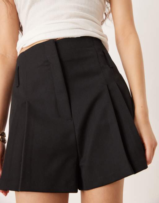 ASOS DESIGN - Elegante short met hoge taille in zwart, 3 van 5