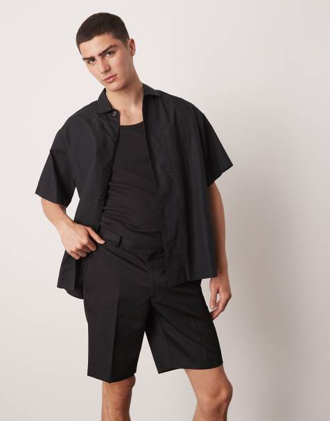 ASOS DESIGN - Elegante shorts med lige ben i sort - view 1