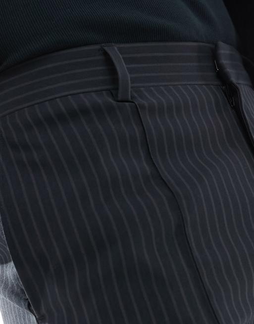 ASOS DESIGN - Elegante skinny-bukser med nålestriber i sort - Del af sæt, 2 af 5
