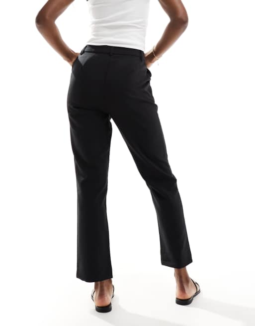 ASOS DESIGN - Elegante smalle enkellange rechte broek in zwart, 3 van 5