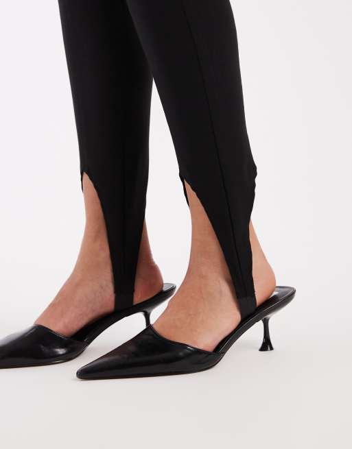 ASOS DESIGN - elegante smalle rechte rijbroek in zwart, 2 van 5