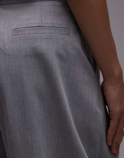 ASOS DESIGN - Elegante wijde broek in lichtgrijs, 4 van 5