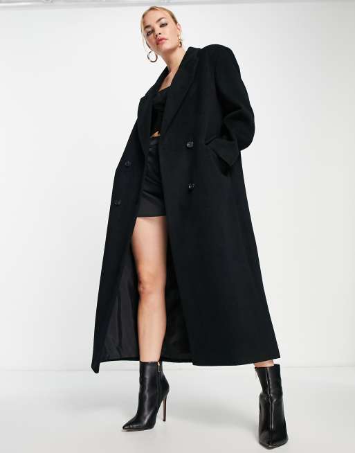 Asos black coat online