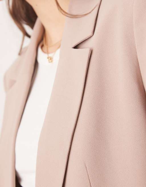 ASOS DESIGN – Eleganter Relaxed Fit Blazer in Mokka, 3 von 4