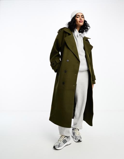 FhyzicsShops DESIGN – Eleganter Trenchcoat in Khaki