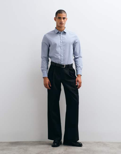 ASOS DESIGN – Elegantes Hemd in Hellblau mit regulärer Passform, 3 von 5