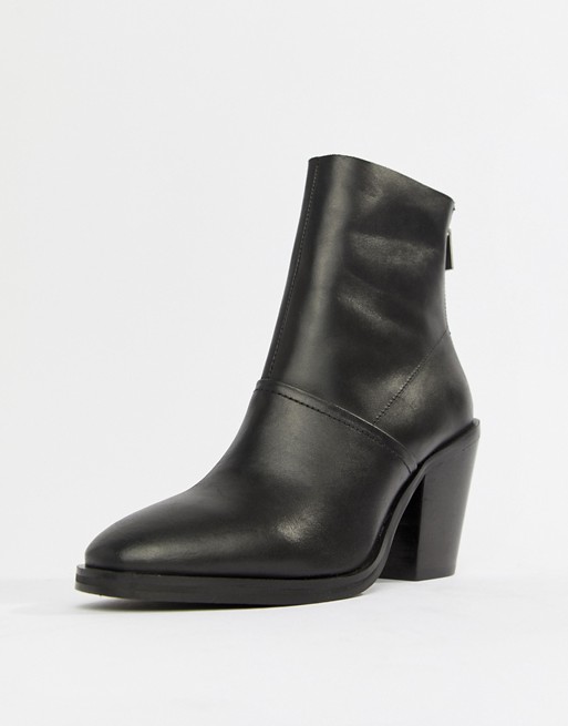 ASOS DESIGN Elexis leather ankle sock boots | ASOS