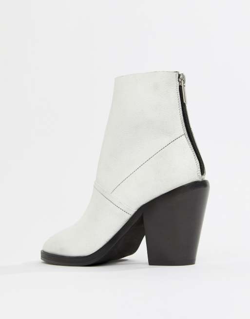 Asos design elexis 2025 leather ankle sock boots