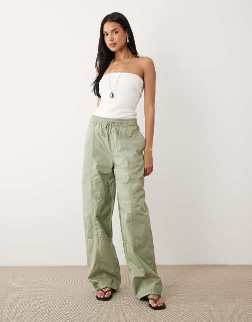 ASOS DESIGN - Elfenbensfarvet bandeau-top i kompakt bomuld, 2 af 4