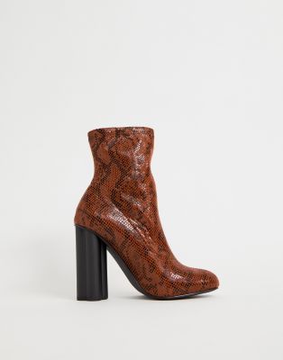 asos snake heeled sock eliza boots