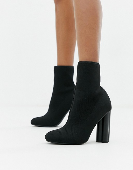 ASOS DESIGN Eliza knitted heeled sock boots | ASOS