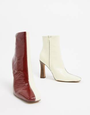 asos burgundy boots