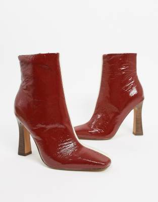 asos burgundy boots