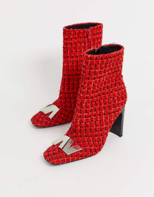 Asos red hot sale ankle boots