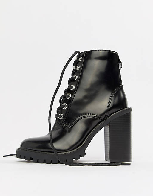 ASOS DESIGN Elm chunky lace up boots