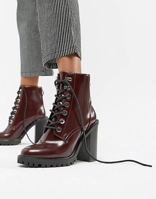 ASOS DESIGN Elm Chunky Lace Up Boots