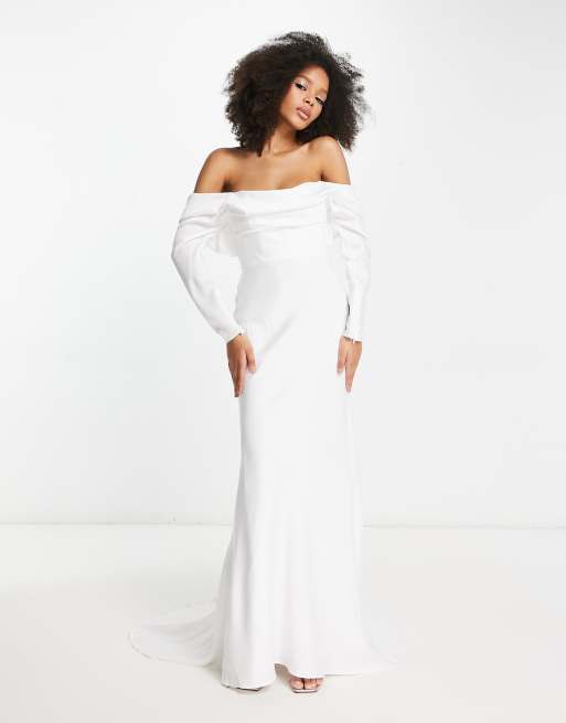 Asos wedding 2024 dress long sleeve