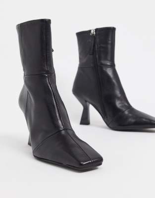 square toe heeled boots