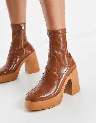 bottines vernies à talons
