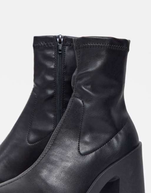 Topshop elise leather store boots