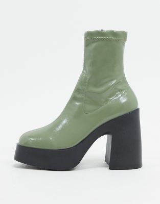 asos patent leather boots