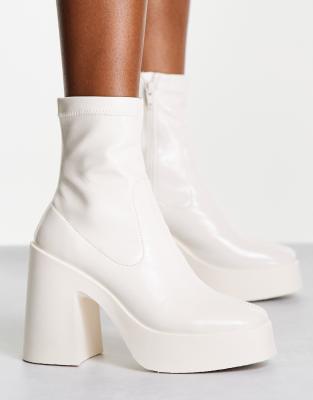 white platform boots asos
