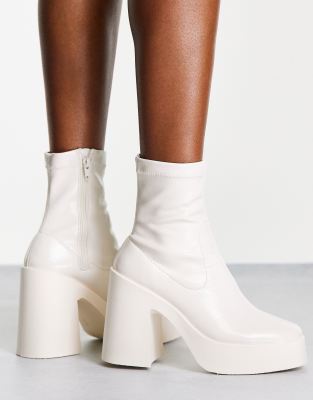 sock boots white