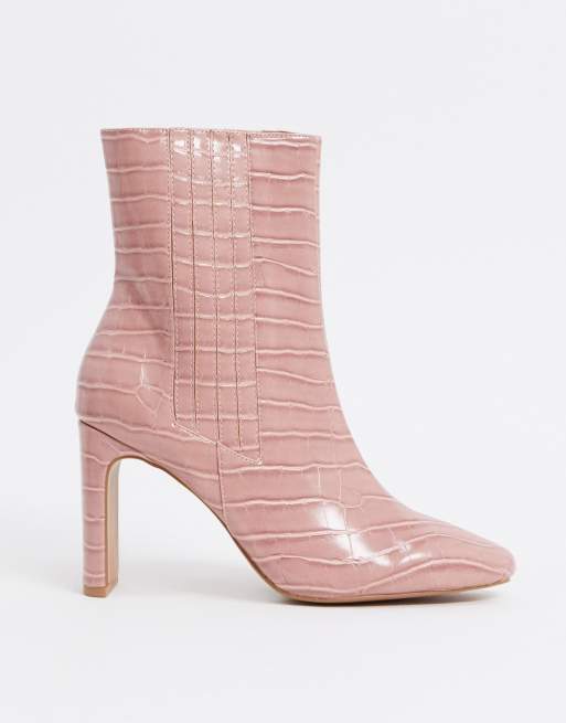 Asos pink outlet boots