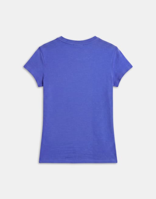 ASOS DESIGN embellished baby tee with vintage stereo graphic in blue, 6 of 8