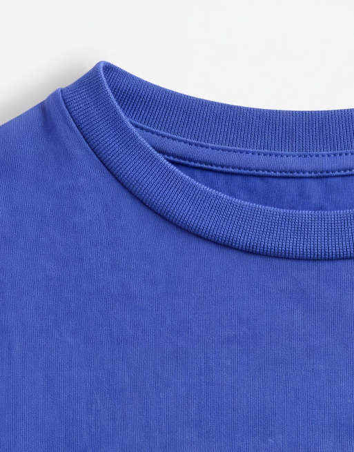 ASOS DESIGN embellished baby tee with vintage stereo graphic in blue, 7 of 8
