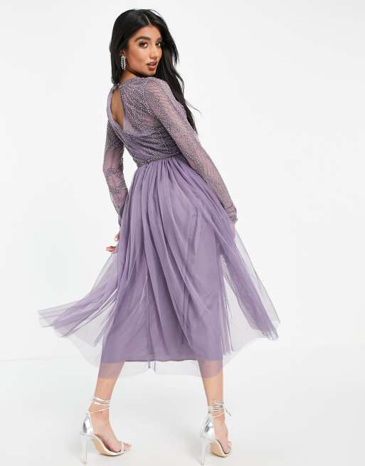 Asos on sale violet dress