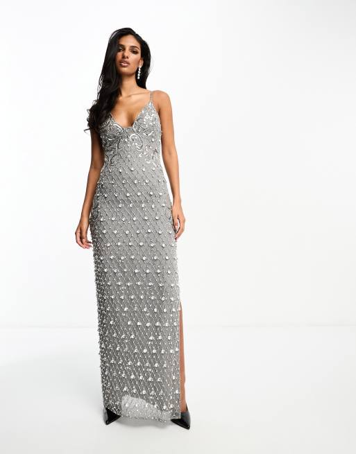 Asos design embellished cami maxi clearance dress