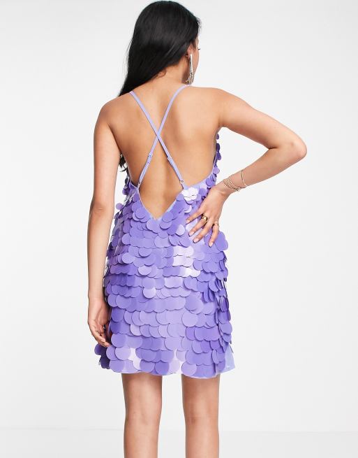 Asos on sale dress purple