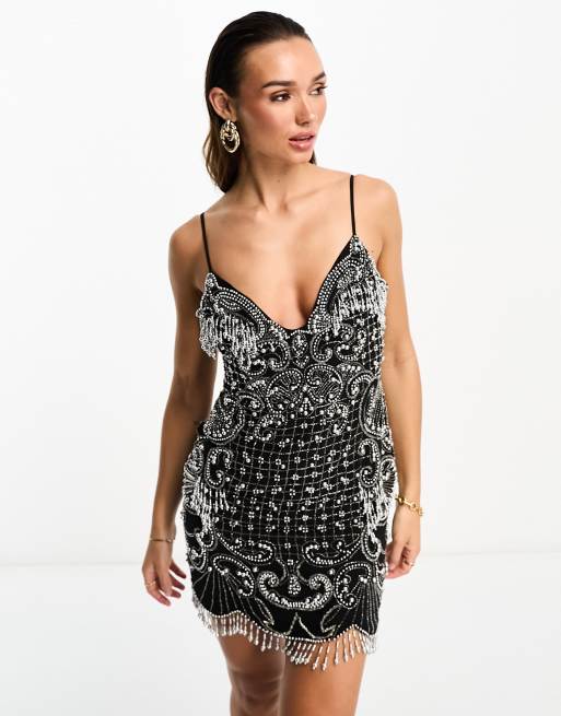 ASOS DESIGN leopard print camisole mini dress