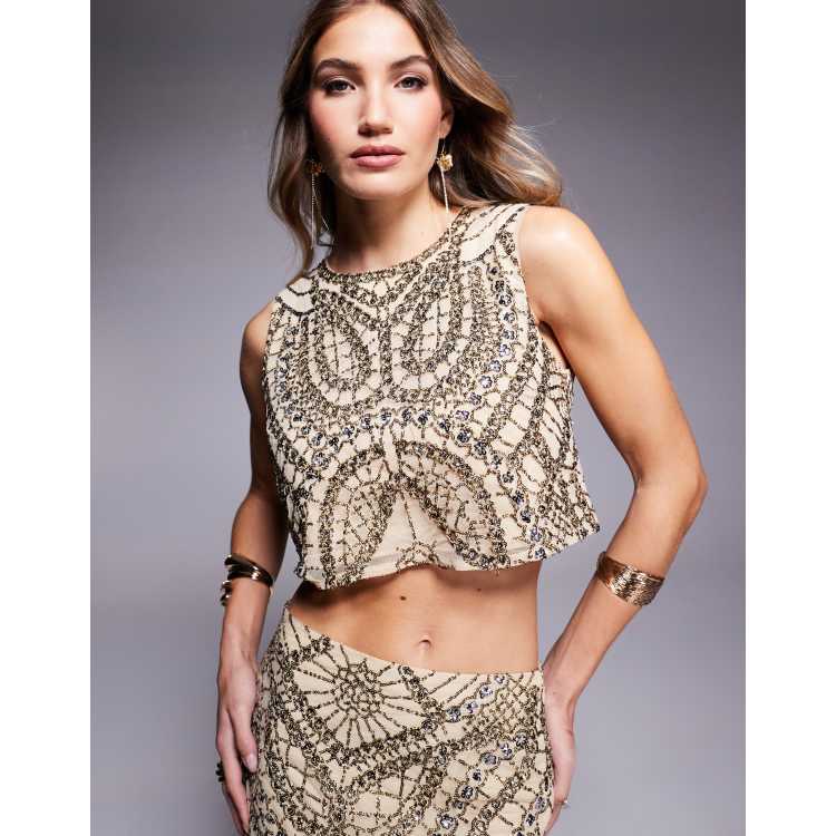 トップス GLOWNY HOUSTON BUSTIER TOP (SAND) GLOWNY HOUSTON BUSTIER TOP (SAND)（Giulia PU Halter Top