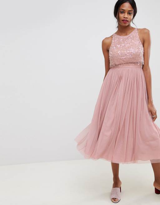 ASOS DESIGN embellished droplet midi dress, 4 of 4