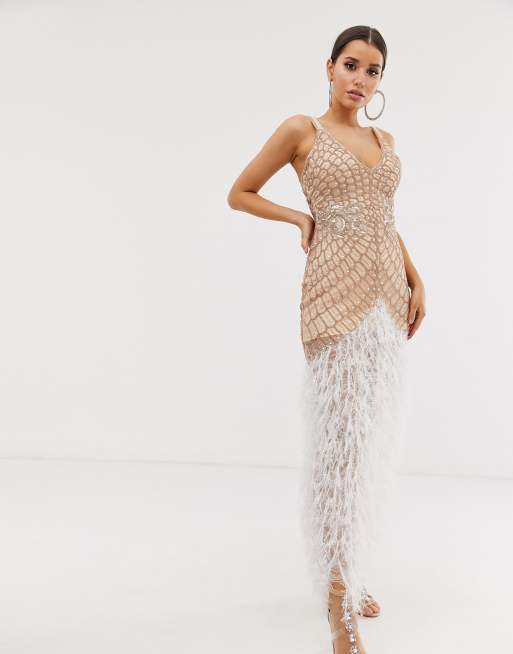 asos embellished maxi