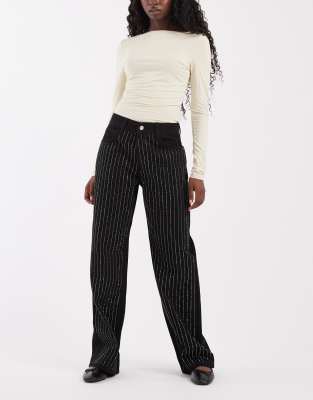 Asos Design Embellished Jeans In Black