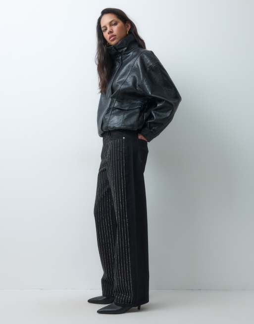 ASOS DESIGN embellished jeans in black, 2 of 5