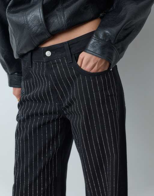ASOS DESIGN embellished jeans in black, 4 of 5