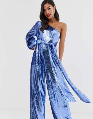 asos jumpsuit blue