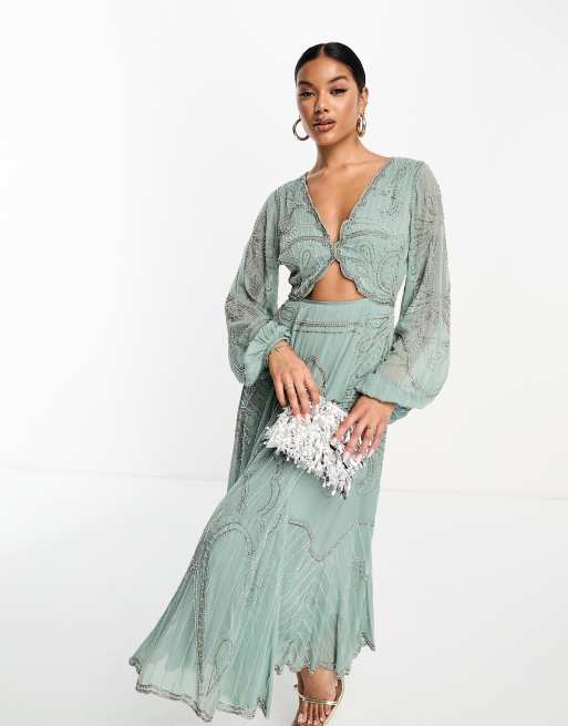 Asos design embellished outlet maxi dress