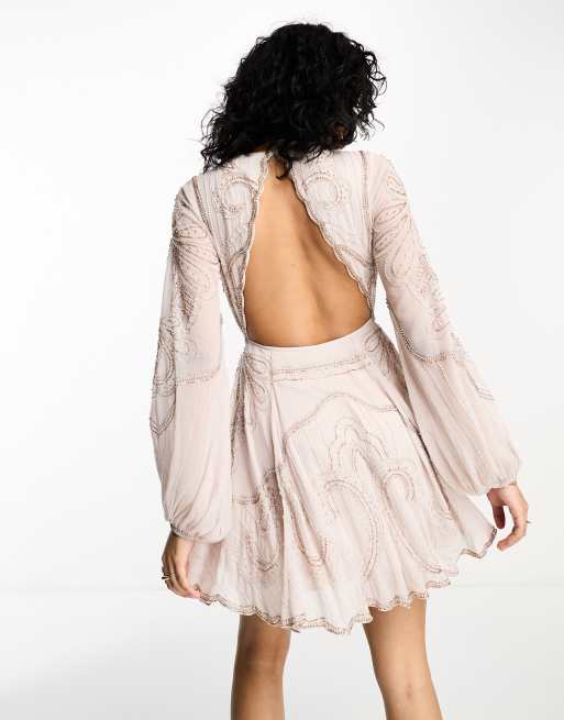 asos laser cut dress ASOS Design - Devore Cut Out Maxi Dress - Women - Polyester/Spandex - 14 US