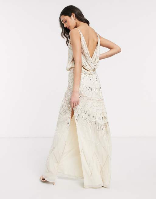 Asos embellished cheap maxi dress