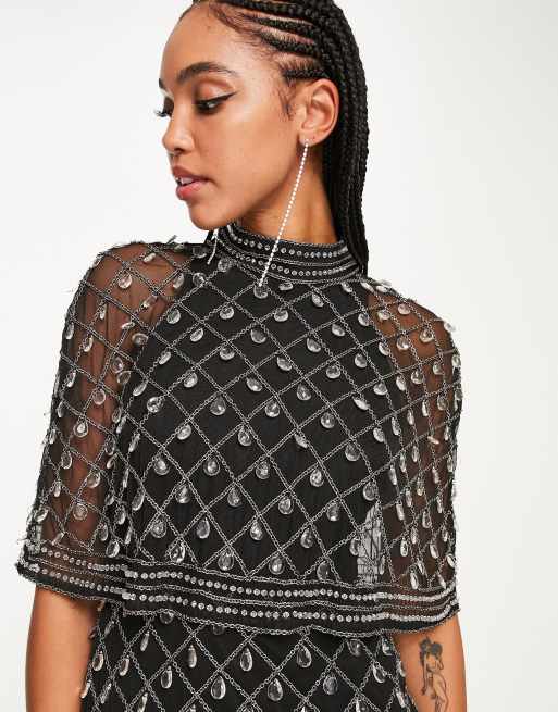 Asos heavily embellished store dress