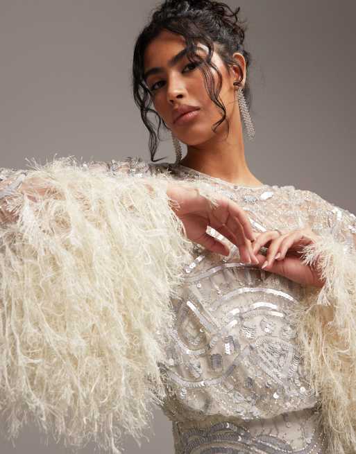 Asos boho wedding dress hot sale