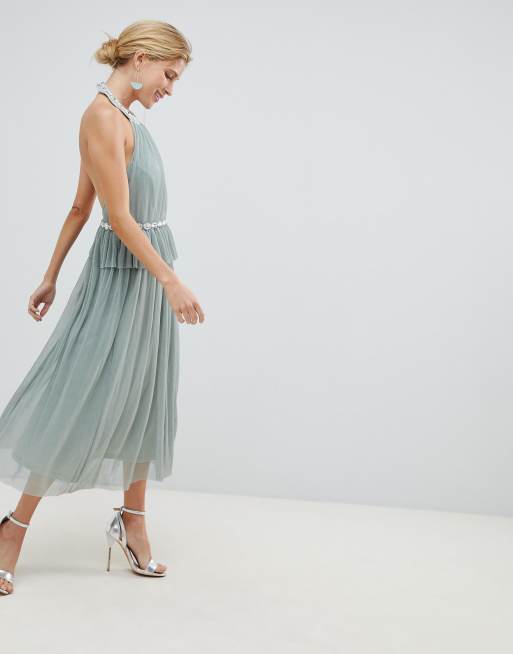 Asos design hotsell tulle midi dress