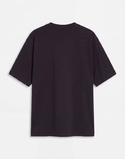 ASOS DESIGN embellished oversized T-shirt with vintage vinyl graphic in black, 6 of 8