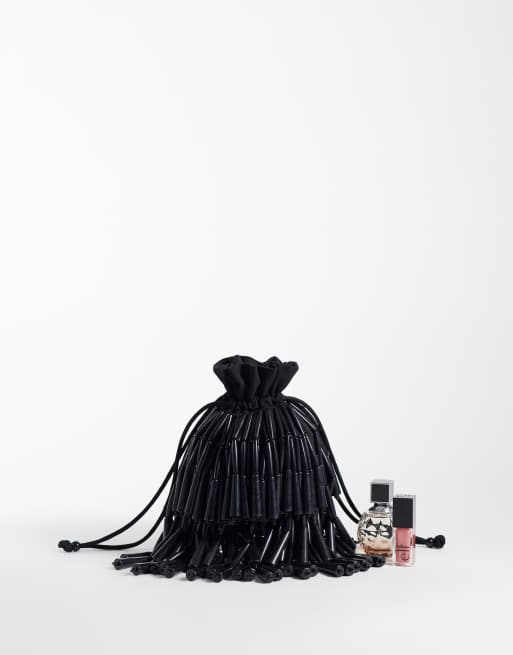 ASOS DESIGN embellished pouch in black, 2 of 4
