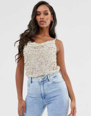 cropped peasant top with puff sleeves